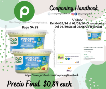 Good Foods Avocado Salsa por $0.89