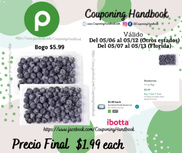 Blueberries 11 oz Pkg por $1.99