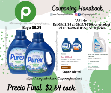 Purex Fresh Mountain Breeze Detergent 66 fl oz por $2.64