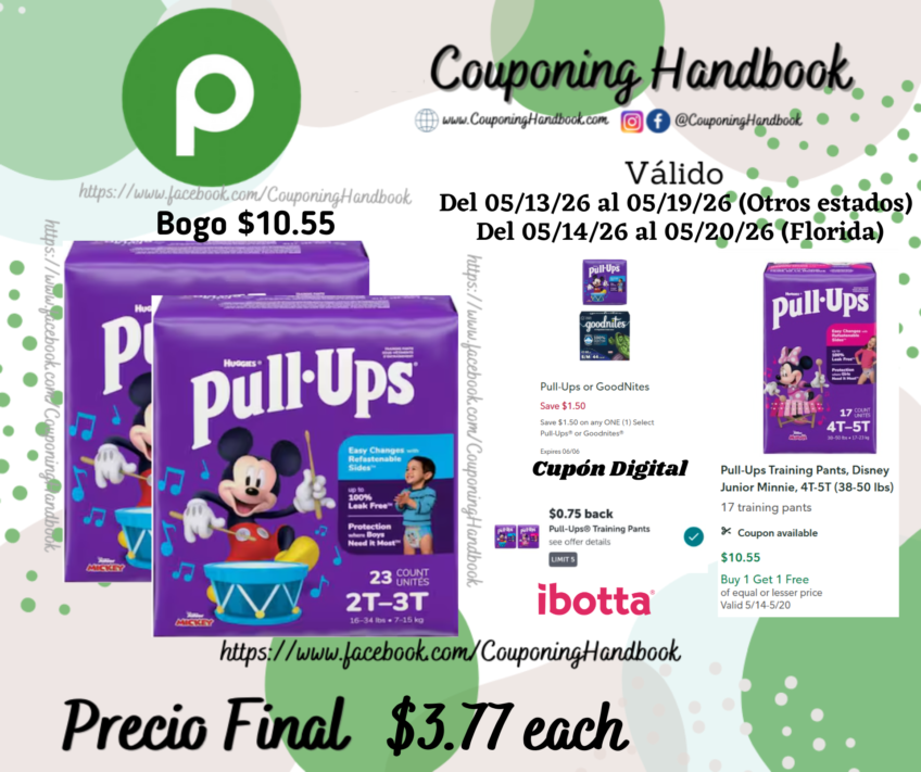 Pull-Ups Training Pants por $3.77