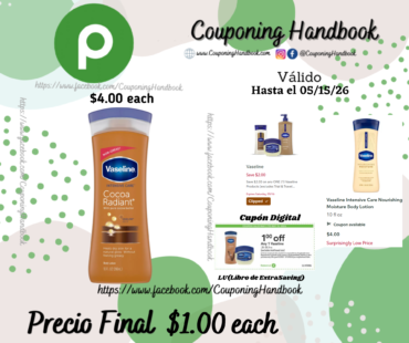 Vaseline Intensive Care Body Lotion Cocoa Radiant por $1.00