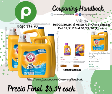 Arm & Hammer Plus OxiClean Ultra Stain Fighters Fresh Scent Detergent 130 fl oz por $5.39
