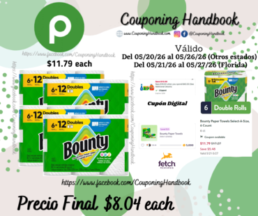 Bounty Paper Towels Select-A-Size, 6 Count por $8.04