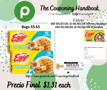 Eggo Homestyle Frozen Waffles Homestyle, Frozen Breakfast por $1.31