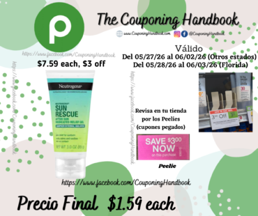Neutrogena Sun Rescue After Sun Medicated Relief Gel 3.0 por $1.59