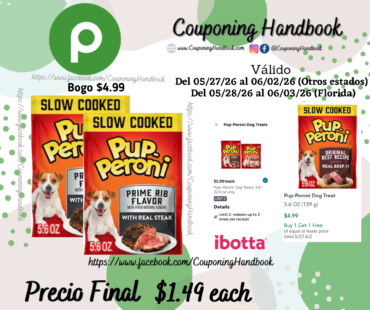 Pup-Peroni Dog Treat por $1.15