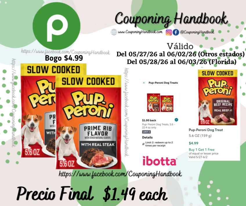 Pup-Peroni Dog Treat por $1.15
