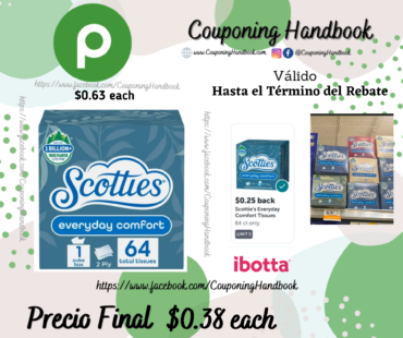 Scotties Everyday Comfort Facial Tissues 2-Ply Cube Box (64 Total Tissues) por $0.38