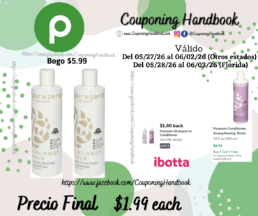Purezero Shampoo, Moisturizing, Coconut Milk 12 fl oz por $1.99