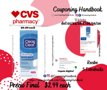 Clean & Clear Advantage Acne Spot Treatment, .75 OZ por $2.99