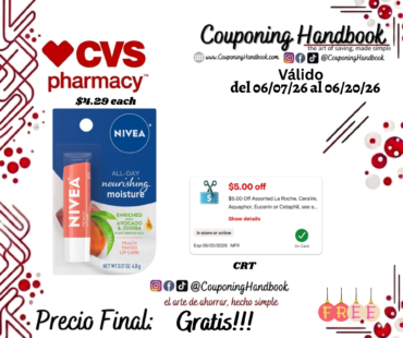 Nivea Lip Care, Peach Gratis