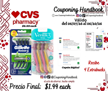Productos Gillette disposable por $1.99