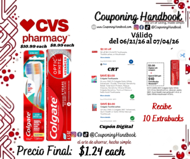 Productos Colgate por $1.24