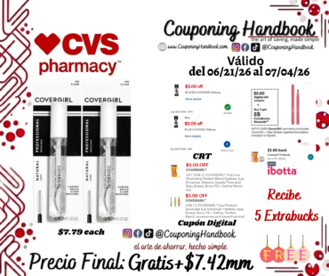 02 CoverGirl Professional Natural Lash Mascara Gratis