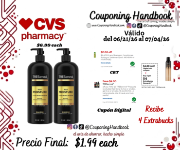 TRESemme Shampoo/conditioner 28 OZ por $1.99