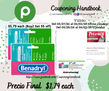 Benadryl Allergy Anti Itch, Cream 1 Oz por $1.79