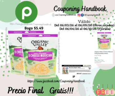 02 Organic Valley 3 Cheese Mexican Finely Shredded Cheese Gratis