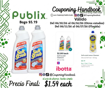 Soft scrub Cleanser por $1.59