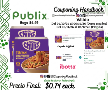 Annie Chun’s Teriyaki Noodle Bowl por $0.74