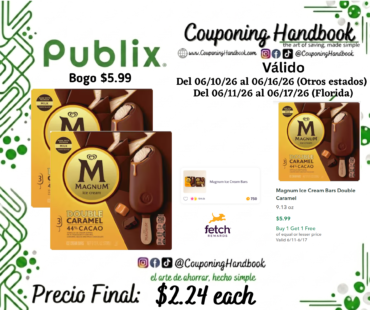 Magnum Ice Cream Bars Double Caramel por $2.24