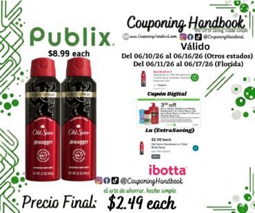 Old Spice Red Collection Body Spray 5.1 Oz por $2.49