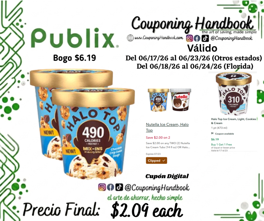 Halo Top Ice Cream por $2.09