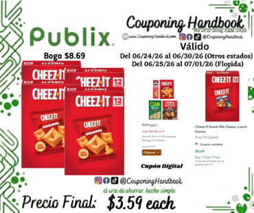 Cheez-It Cheese Crackers Original, Baked Snack Crackers 12 oz por $3.59