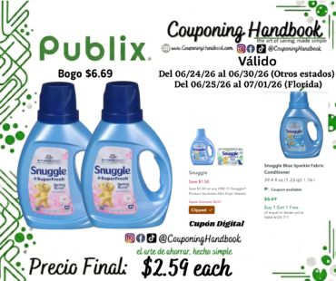 Snuggle +SuperFresh Spring Burst Fabric Conditioner 35.7 fl por $2.59
