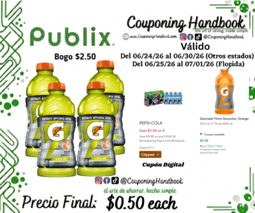 Gatorade Thirst Quencher por $0.50