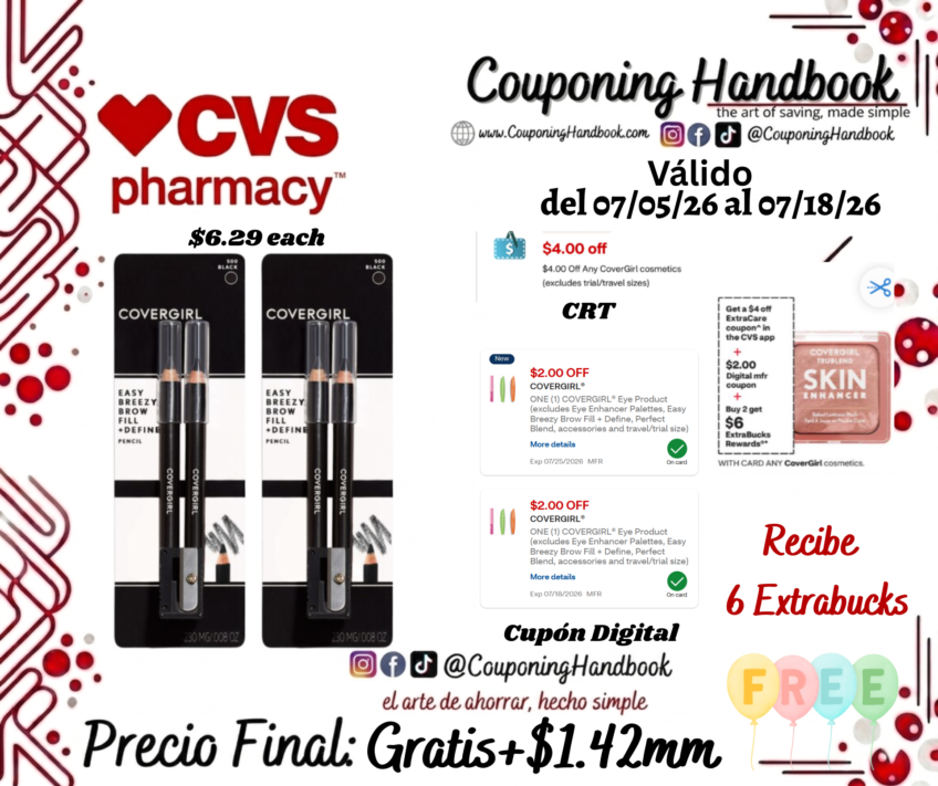 02 CoverGirl Brow & Eyemakers Eyeliner Gratis