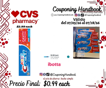 Crest Kid’s Cavity Protection Fluoride Anticavity Toothpaste, 1 Pack por $0.99