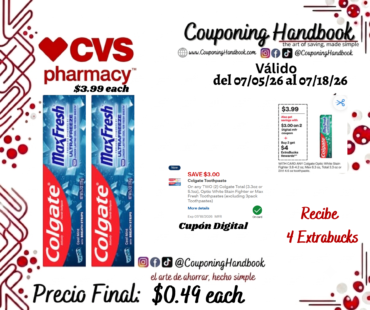 Colgate Max Fresh Toothpaste with Mini Breath Strips, Cool Mint, 1 Pack por $0.49