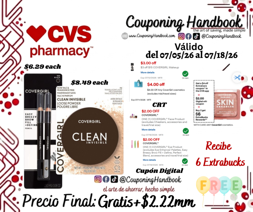 02 Productos Covergirl Gratis