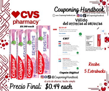 Colgate Sensitive Anticavity Whitening Toothpaste, Fresh Mint, 1 Each, 6 Ounces por $0.49