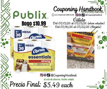 Charmin Essentials Strong Toilet Paper por $5.49