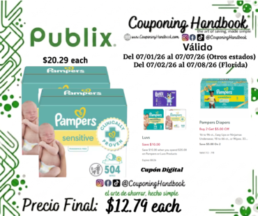Pampers Sensitive Sensitive Perfume Free 6X Pop-Top Packs 504 ct por $12.79