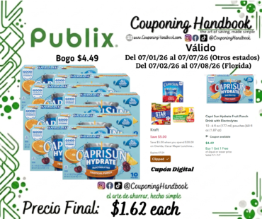 Capri Sun Hydrate Tropical Punch Drink with Electrolytes por $1.62