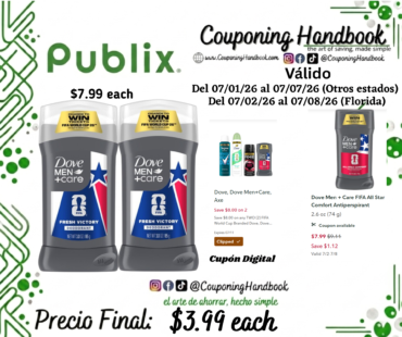 Dove Men + Care FIFA Fresh Victory Antiperspirant por $3.99