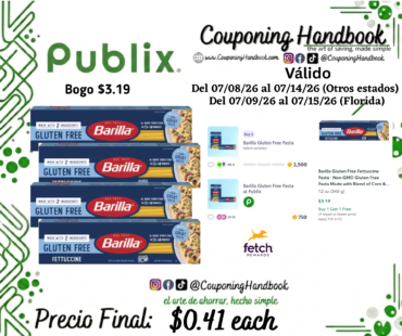 Barilla Gluten Free Fettuccine Pasta por $0.41