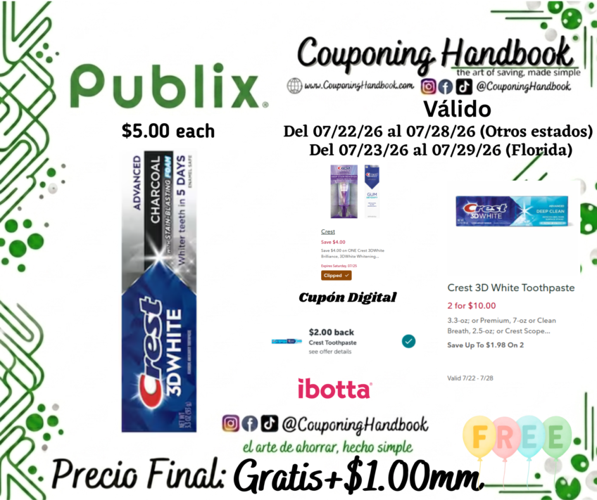 Crest 3D White Advanced Charcoal Toothpaste 3.3 oz Gratis