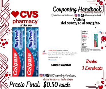 Colgate Max Fresh Toothpaste 1 Pack por $0.50