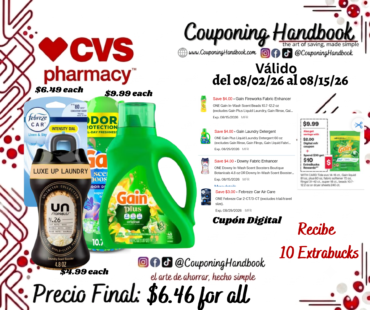 04 Productos de Household por $6.46