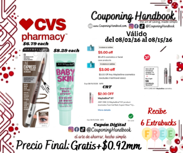 02 Productos Maybelline Gratis