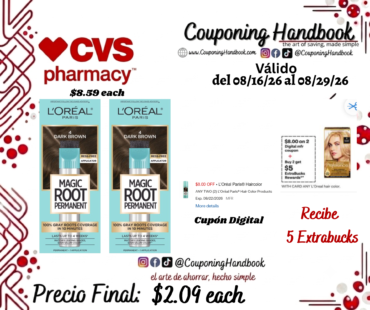 L’Oreal Paris Magic Root Rescue 10 Minute Root Hair Coloring Kit por $2.09