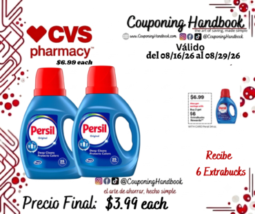Persil ProClean Liquid Laundry Detergent, Original Scent, 34 fl oz por $3.99