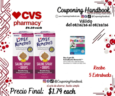 Little Remedies Saline Spray and Drops, Safe for Newborns, 0.5 Ounces por $1.79