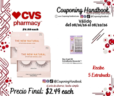 Kiss The New Natural False Lashes, 2 por $2.49