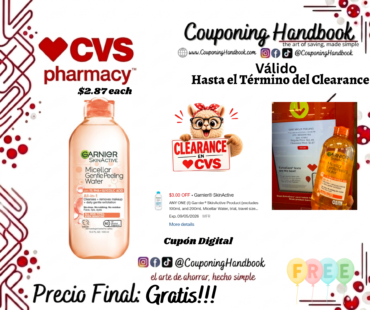 Garnier SkinActive Micellar Gentle Peeling Water with PHA , Glycolic Acid Gratis