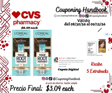 L’Oreal Paris Magic Root Rescue 10 Minute Root Hair Coloring Kit por $3.09