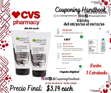 Garnier SkinActive Charcoal Blackhead Acne Treatment Scrub, 5 OZ por $3.19